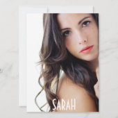 4 Fotomodelkopkaart — Comp-kaart — witte Sjabloon Kaart (Voorkant)