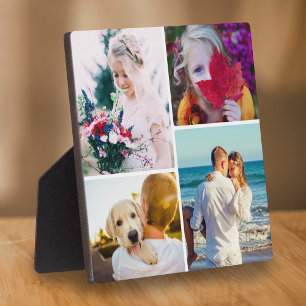 4 Fotoplak met standaard witte Sjabloon Fotoplaat