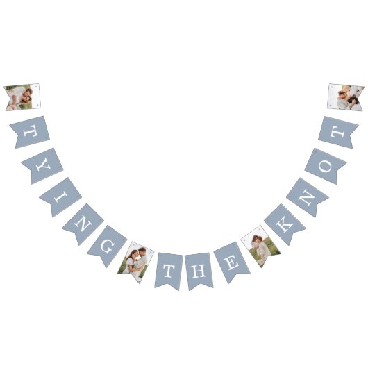 4 Fotorepetitie - Dinner Dusty Blue Bunting-vlagge Vlaggetjes (Alle)