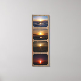 4 Foto's 12"x 36"Verpakt Canvas