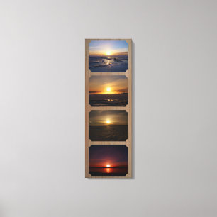 4 Foto's 12"x 36"Verpakt Canvas Afdruk