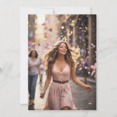 4 Foto's Afgestudeerde Foto Afstudeer aankondiging (Achterkant)