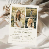 4 foto's Afstudeerfeest aankondiging