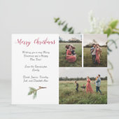 4 foto's Christmas Kaart & Ruimte voor Tekst (Staand voorkant)