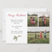 4 foto's Christmas Kaart & Ruimte voor Tekst (Voorkant)