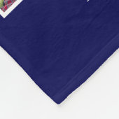 4 Foto's Collage Monogram Familie Foto Home Decor Fleece Deken (Hoek)