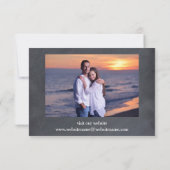 4 Foto's Collage Schoolbord - 3x5 Save the Date (Achterkant)