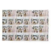 4 Foto's die overal gedupliceerd zijn, kunnen kleu Kussensloop (Achterkant)