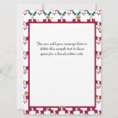 4 foto's Familiejaar in Review Custom Holiday Kaar Feestdagenkaart (Achterkant)