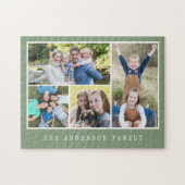 4 foto's galerij collage gepersonaliseerd legpuzzel (Horizontaal)