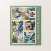 4 foto's galerij collage gepersonaliseerd legpuzzel (Verticaal)