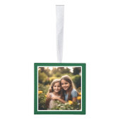 4 Foto's Gepersonaliseerde kerst Keepsake Groen Decoratie (Rechts)