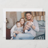 4 Foto's Groene Florale Gouden Dank Je Wel Baby Ge Aankondiging (Achterkant)