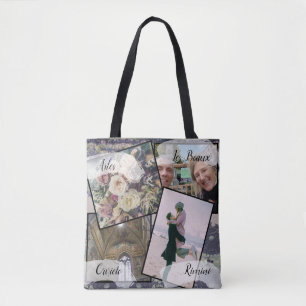4 Foto's HoneyMoon Steampunk Tote Bag