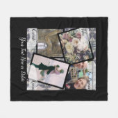 4 foto's Huwelijksreis Fleece Deken (Voorkant (Horizontaal))