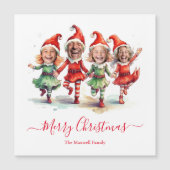 4 foto's kerst elven (Voorkant)