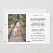 4 Foto's met minder bruiloft in nieuwe jaren veran Feestdagenkaart (Achterkant)