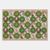 4 Foto's Moderne, unieke kerst Inpakpapier Vel (Voorkant 3)