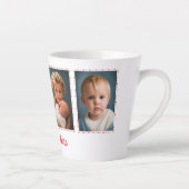 4 foto's tekst toevoegen wit rood latte mok (Rechts)