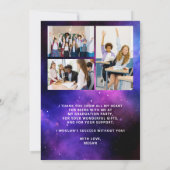 4 Foto's van de achtste graad afstuderen klasse va Bedankkaart (Achterkant)