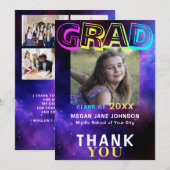 4 Foto's van de achtste graad afstuderen klasse va Bedankkaart (Voorkant / Achterkant)