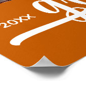 4 foto's van het verbrande Oranje Afstuderen Poster (Hoek)