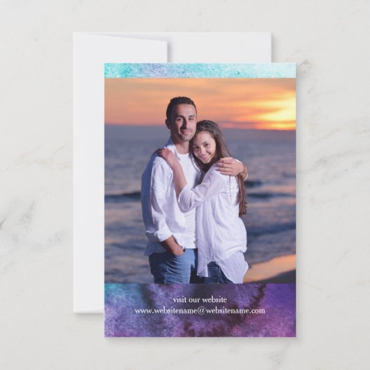 4 Foto's Verticaal - 3x5 Schilderen Bewaar de datu Save The Date (Achterkant)