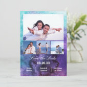 4 foto's verticaal - Schilderen Save the Date (Staand voorkant)