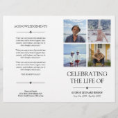 4 Foto's Viering van Life Begrafenisprogramma (Voorkant)