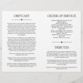 4 Foto's Viering van Life Begrafenisprogramma (Achterkant)