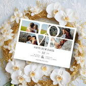 4 Foto's White Chic Trendy Collage Wedding Covid19