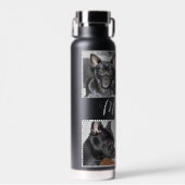 4 Foto's  | Zwarte waterflesje Waterfles (Voorkant)