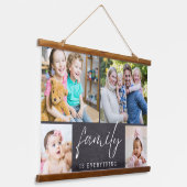 4 Fotoserie is Alles Quote Chalkboard Hangend Wandkleed (Gebogen)