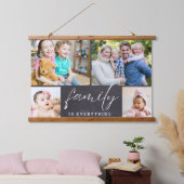 4 Fotoserie is Alles Quote Chalkboard Hangend Wandkleed (Slaapkamer)