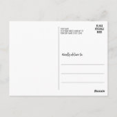 4 Fotosjabloon met 2 regels tekst Briefkaart (Achterkant)