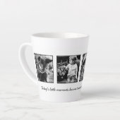 4-Fotosjabloon op maat Latte Mok (Linkerhoek)