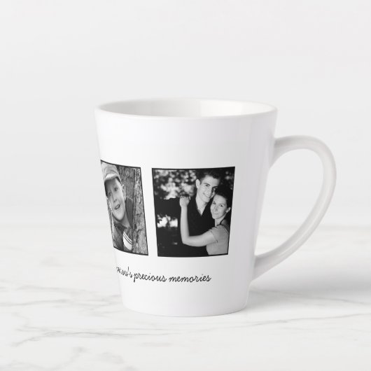 4-Fotosjabloon op maat Latte Mok (Rechts)