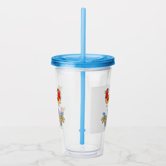 4 Funny Birds Thunder_Cove Acryl Drinkbeker (Rechts)