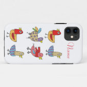 4 Funny Birds Thunder_Cove Case-Mate iPhone Case (Achterkant (horizontaal))