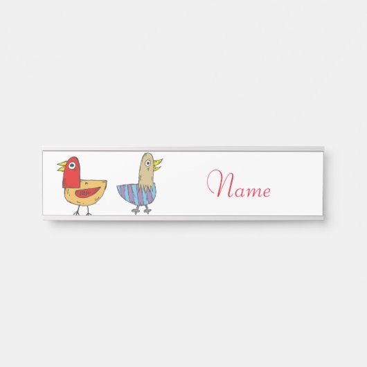 4 Funny Birds Thunder_Cove Deurbordje (Voorkant)