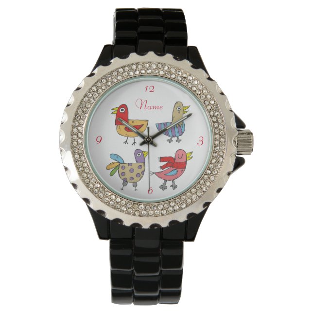 4 Funny Birds Thunder_Cove Horloge (Voorkant)