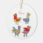 4 Funny Birds Thunder_Cove Keramisch Ornament (Links)