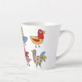 4 Funny Birds Thunder_Cove Latte Mok (Rechts)