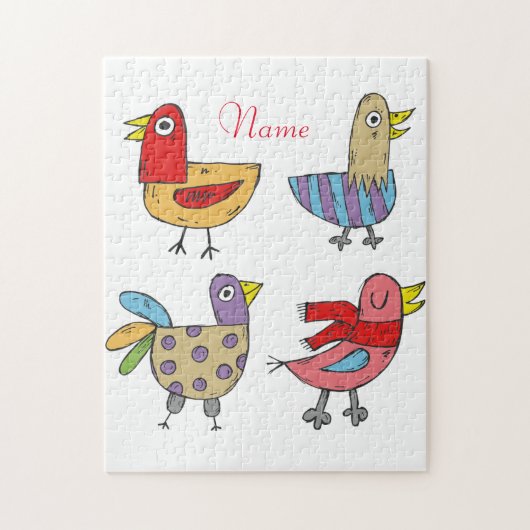 4 Funny Birds Thunder_Cove Legpuzzel (Verticaal)