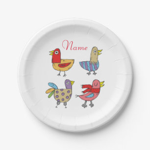 4 Funny Birds Thunder_Cove Papieren Bordje