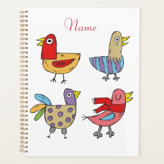 4 Funny Birds Thunder_Cove Planner (Voorkant)