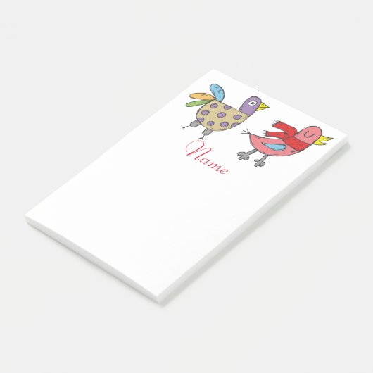 4 Funny Birds Thunder_Cove Post-it® Notes (Schuin)