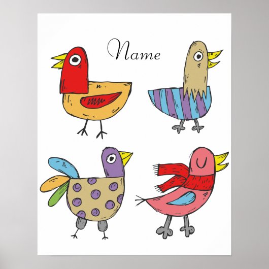 4 Funny Birds Thunder_Cove Poster (Voorkant)