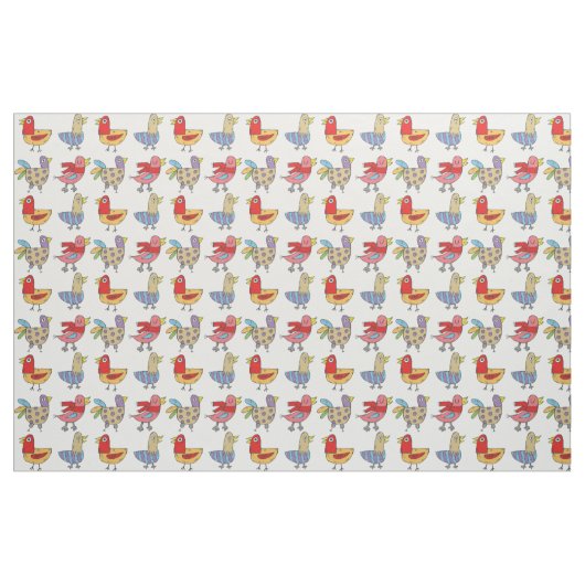 4 Funny Birds Thunder_Cove Stof (Fat Quarter)