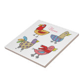 4 Funny Birds Thunder_Cove Tegeltje (Zijkant)